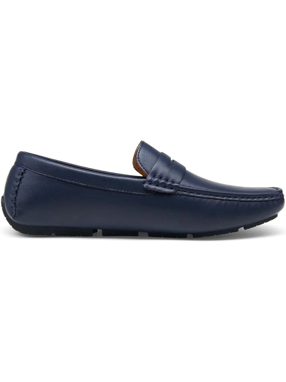 Jousen Men's Navy Classic Penny Loafer Slip On Lightweight Casual Driving Shoes
